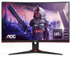 Aoc g2 c24g2ae/bk monitor pc 59,9 cm (23.6\) 1920 x 1080 pixel full hd led nero, rosso