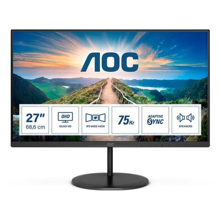 Aoc v4 q27v4ea led display 68,6 cm (27\") 2560 x 1440 pixel 2k ultra hd nero