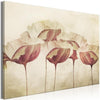 Quadro - Flowers in Beige (1 Part) Wide