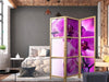 Paravento giapponese - Violet Orchids I