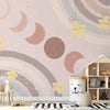 Carta da parati - Phases of the Moon Among Stars and Rainbows