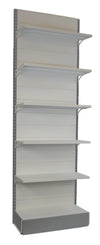 Scaffalatura metallica da negozio a parete cm. 100x40x300h