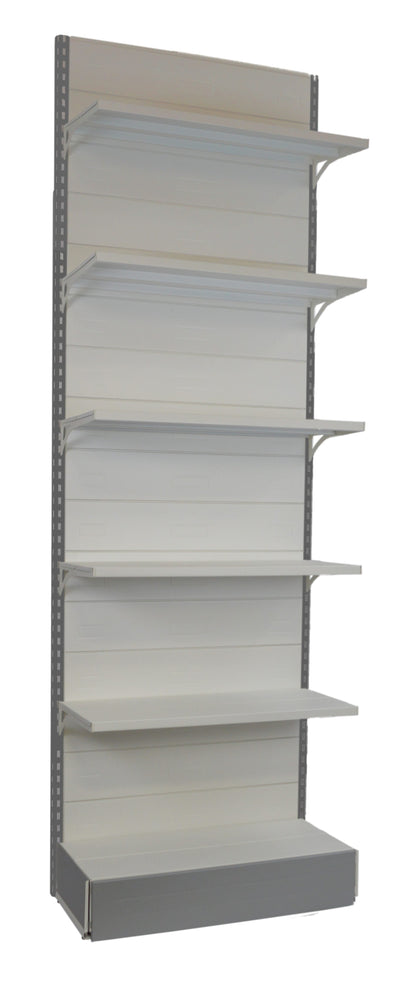 Scaffalatura metallica da negozio a parete cm. 100x40x300h