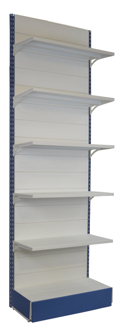 Scaffalatura metallica da negozio verniciata cm. 100x40x300h