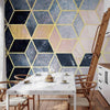 Carta da parati - Blue Geometric Pattern