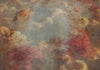 Carta da parati - Nature in autumn - landscape of autumn trees in painted retro style