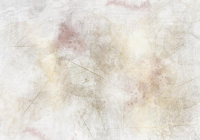 Carta da parati - Summer memory - abstract background with shadow of dried leaves