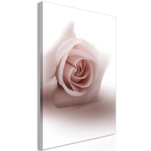 Quadro - Floral Glamour Glow (1-part) - Delicate and Pastel Pink Rose