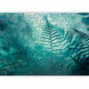 Carta da parati - In a forest retreat - abstract composition with ferns and patterns
