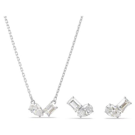 Swarovski - Insieme di mesmera Tagli misti, Bianco, Rodiato