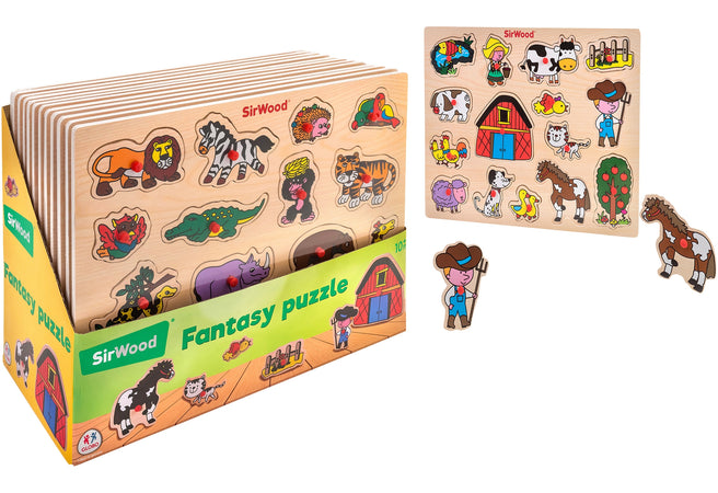 Fantasy puzzle legno
