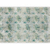 Carta da parati - Mint tones - green leaf bouquets on a retro patterned background