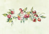 Carta da parati - Apple branch - delicate landscape with a plant and apples on a white background