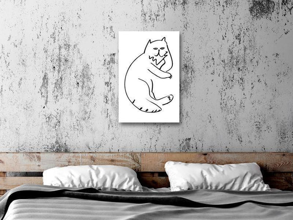 Quadro - Cat Relaxing (1 Part) Vertical