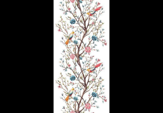 Tappezzeria murale - Birds on a Flowering Twig
