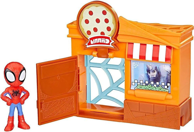 Spidey Pizzeria Playset City blocks