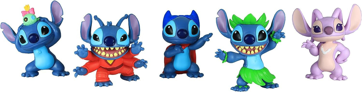 Personaggi Stitch 5 pz 7,5 cm