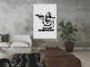 Quadro - Contrast Duel (1-part) - Banksy on Mural with Mona Lisa