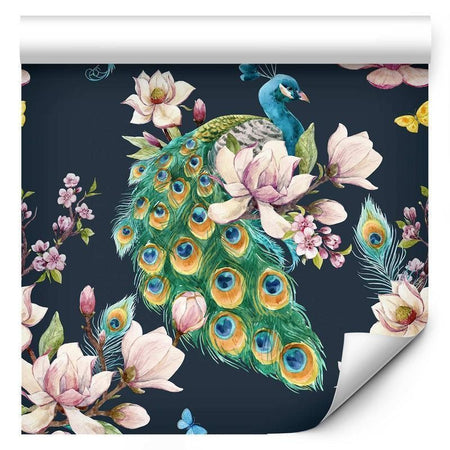 Tappezzeria murale - Magnolias and Peacocks