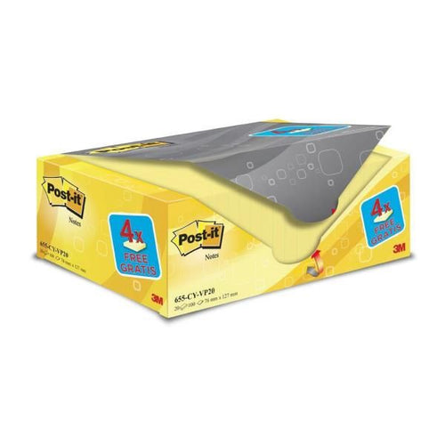 Value pack 20 post it giallo 76x127 - 7100172334