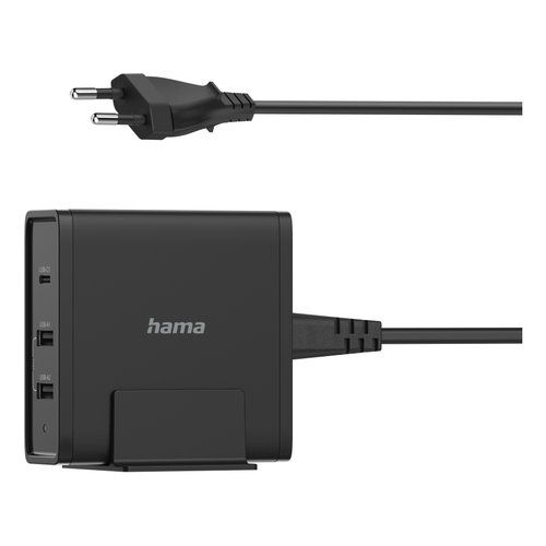 Hama 00200017 caricabatterie per dispositivi mobili smartphone, tablet, universale nero ac ricarica rapida interno