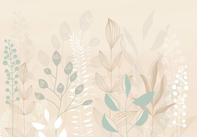 Carta da parati - Pastel and Beige Glade
