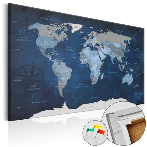 Quadro di sughero - Dark Blue World