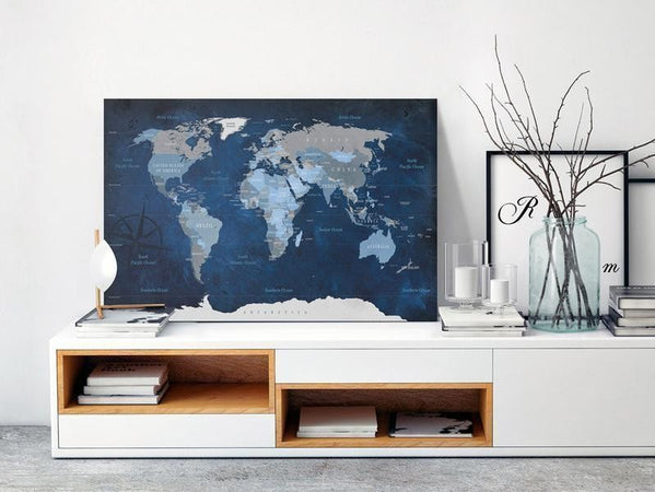 Quadro di sughero - Dark Blue World