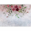 Carta da parati - Summer bloom - plant motif with flowers and leaves in pink tones