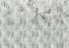 Carta da parati - Minimalist landscape - nature motif with grey exotic leaves