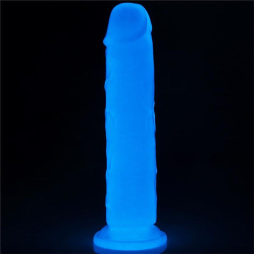 Dildo Fluorescente LUMINO AZZURRO 8 21 CM