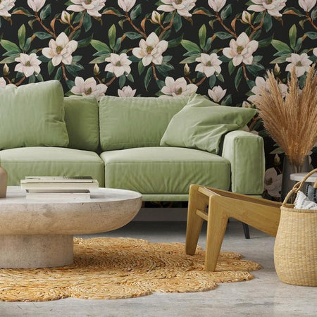 Tappezzeria murale - White Magnolias