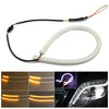 Pz 2 luci luce led flessibile diurne posizione frecce drl stricia audi sequenziali (taglia unica - rosso albero)