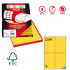 Etichetta Adesiva C/519 Giallo 100Fg A4 105X148,5Mm (4Et/Fg Markin