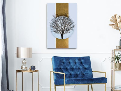 Quadro - Circle of Nature (1-part) - Tree Branches in Round Composition