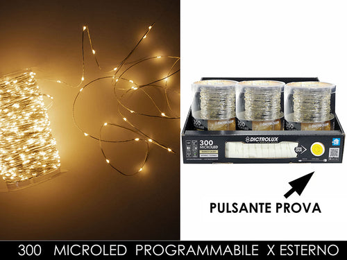 Catena LED Bianco Caldo 300m per ESTERNO