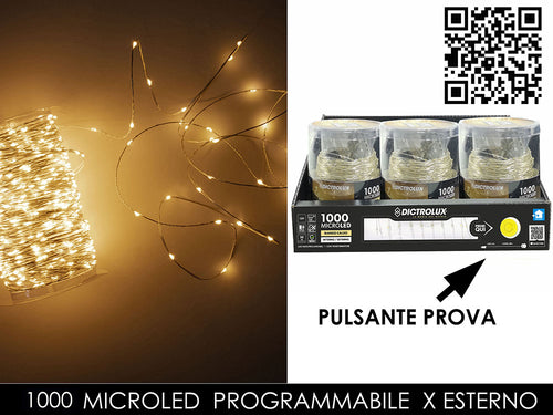 Catena bianco caldo 1000m led