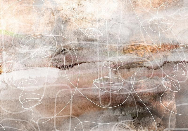 Carta da parati - Penetrating Faces