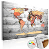 Quadro di sughero - Direction World