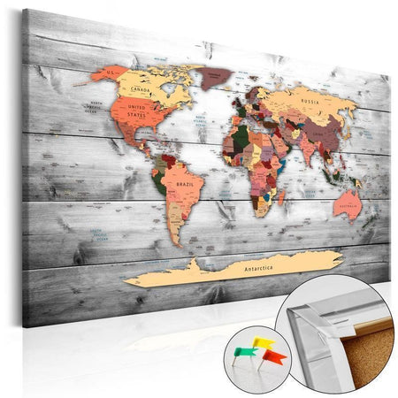 Quadro di sughero - Direction World
