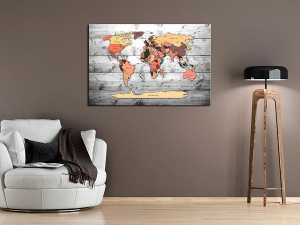 Quadro di sughero - Direction World