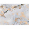 Carta da parati - White Stone - Elegant Marble With Golden Highlights