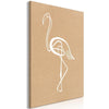 Quadro - White Flamingo (1 Part) Vertical