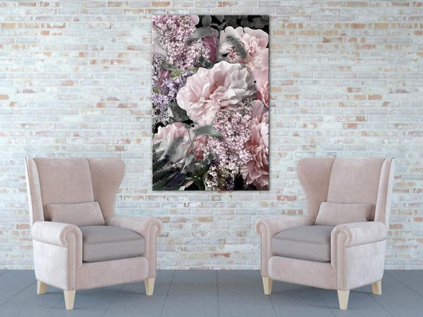 Quadro - Among Flowers (1-part) - Blooming Plants in Natures Colors