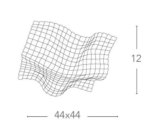 Plafoniera Onda Cristalli K9 Ambra Incastonati Lampada Moderna G9