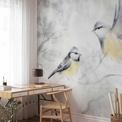 Carta da parati - Watercolor Tit - Second Variant