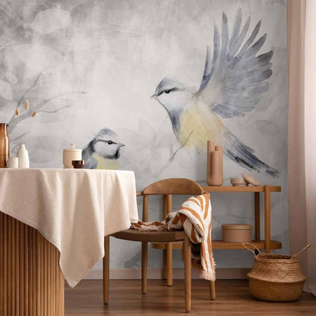 Carta da parati - Watercolor Tit - Second Variant