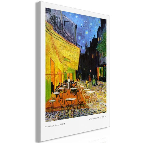 Quadro - Cafe at Night (1 Part) Vertical
