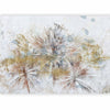 Carta da parati - Grey palms - plant motif in an abstract composition with patterns