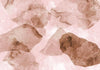 Carta da parati - Pink terrazzo - minimalist background in marble watercolour pattern